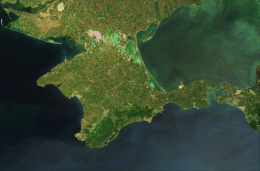 Satellite picture of Crimea Terra MODIS 05 16 2017
